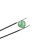 Load image into Gallery viewer, Faceted Green Strawberry Quartz Heart Briolettes: Hand Carved Gemstone Beads, 12mm