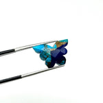 Load image into Gallery viewer, Beautiful Mohave Copper Turquoise Butterfly Shape Beads, Sky Blue &amp; Dark Blue Faceted Butterfly Gemstone, Blue Turquoise Carvings 14x10 MM
