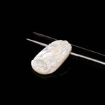 Load image into Gallery viewer, Mother of Pearl Goat Oval Carving, Handmade Mop Oval Shape Stone, 35 MM, Top Face Drill, Luster Pearl Carved Cabochon