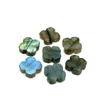 Load image into Gallery viewer, Natural Labradorite Clover Shape Beads, AAA Labradorite Four Leaf Clover Shape Gemstone, Loose Wholesale Beads for Jewelry, 12 MM
